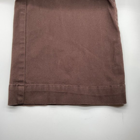 Lee Women's Just Below The Waist Straight Leg Pants Size 14M Chocolate Brown - Picture 11 of 11
